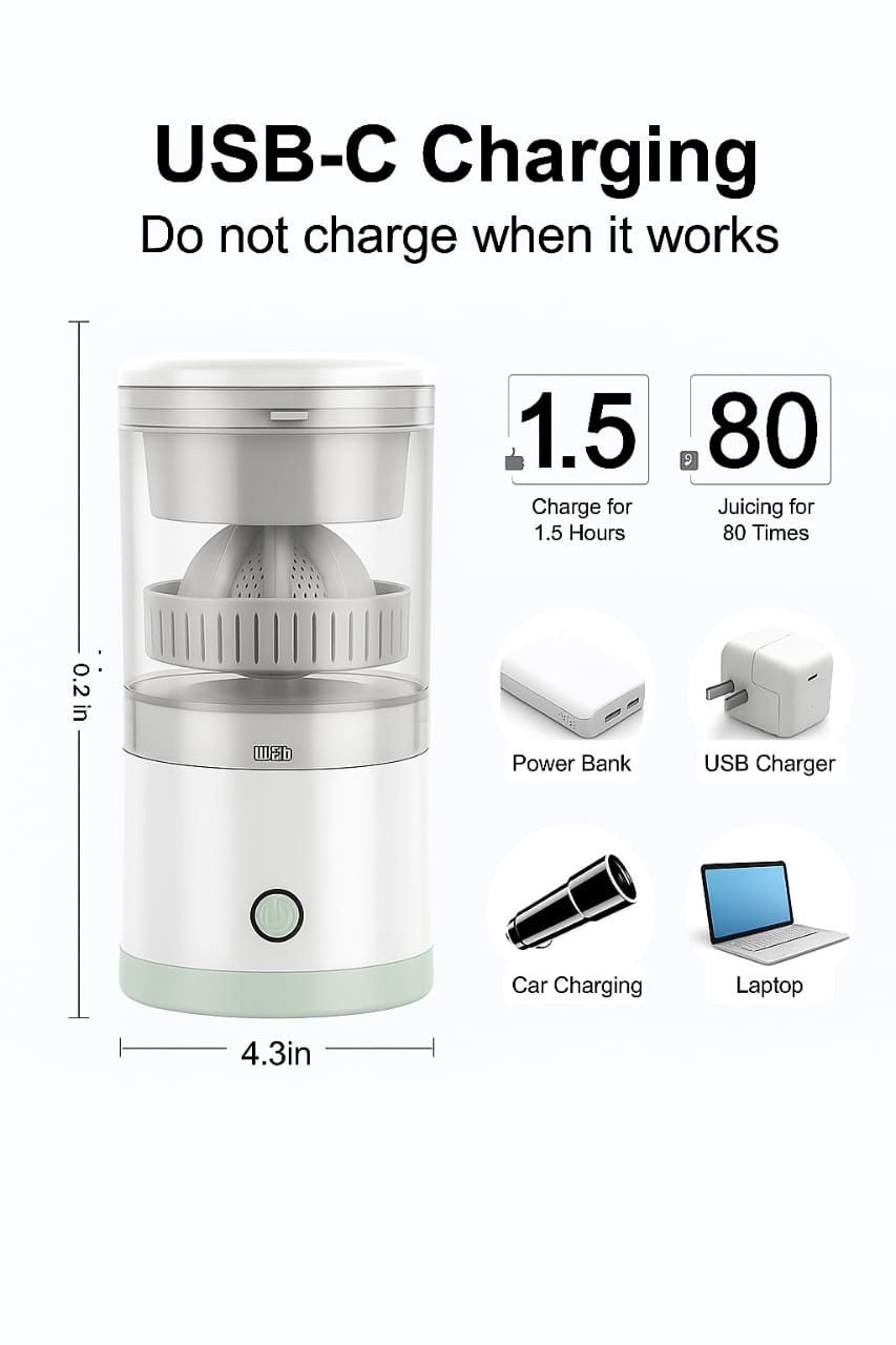 Citrus Pro – Smart Portable Juicer for Fresh, Healthy Juice Anytime, Anywhere”