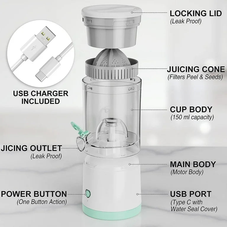 Citrus Pro – Smart Portable Juicer for Fresh, Healthy Juice Anytime, Anywhere”