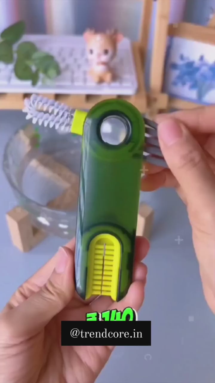 "CleanMaster Pro 360° - Revolutionary 3-in-1 Rotating Cup & Bottle Cleaning Brush"